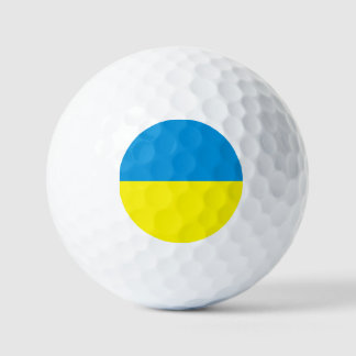 Balles De Golf Drapeau ukrainien bleu et jaune