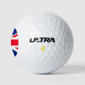 Balles De Golf Drapeau Union Jack du Royaume-Uni (Logo)