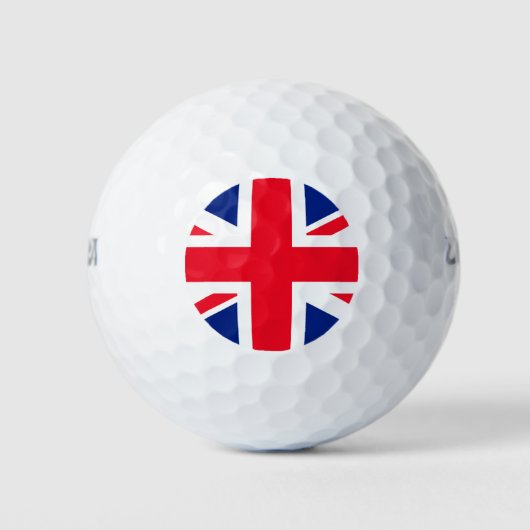 Balles De Golf Drapeau Union Jack du Royaume-Uni (Devant)