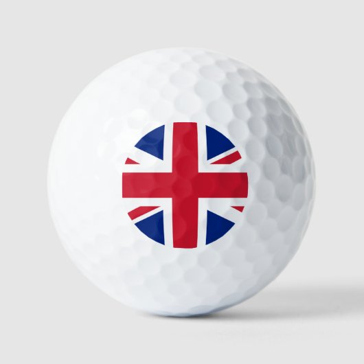 Balles De Golf Drapeau Union Jack via gbcnt (Recto)