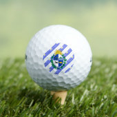 Balles De Golf Drapeau uruguayen à rayures (T-shirt Insitu)