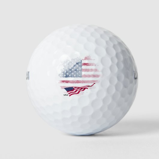 Balles De Golf Drapeau USA (Devant)
