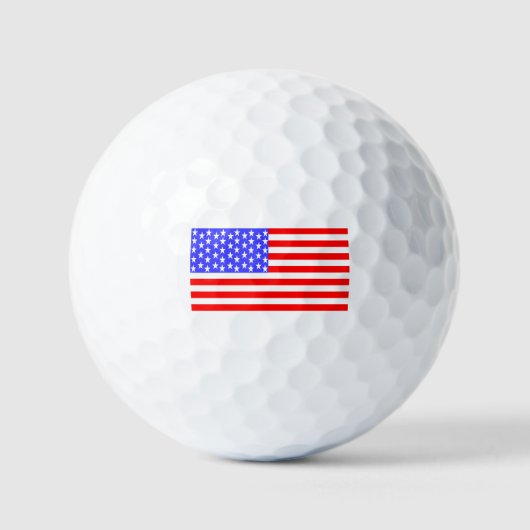 Balles De Golf Drapeau USA (Recto)