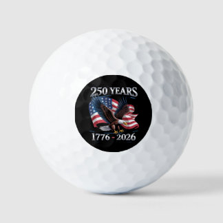 Balles De Golf Drapeau USA de l'aigle du 4 juillet 250 ans 1776 2
