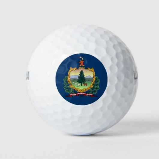 BALLES DE GOLF DRAPEAU VERMONT (Devant)