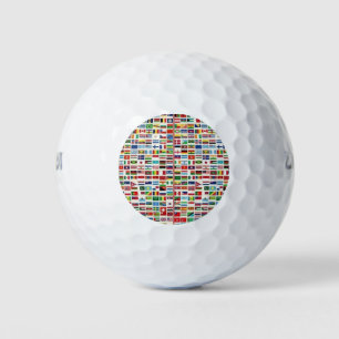 BALLES DE GOLF DRAPEAUX INTERNATIONAL