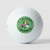 Balles De Golf Drapeaux irlandais américains Shamrock Balls de go (Recto)