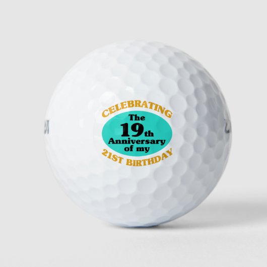 Balles De Golf Drôle 40e anniversaire Gag cadeau (Devant)