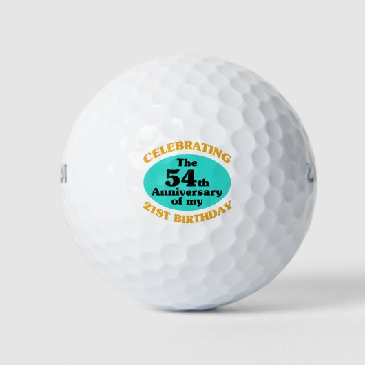 Balles De Golf Drôle 75e anniversaire Gag cadeau (Devant)