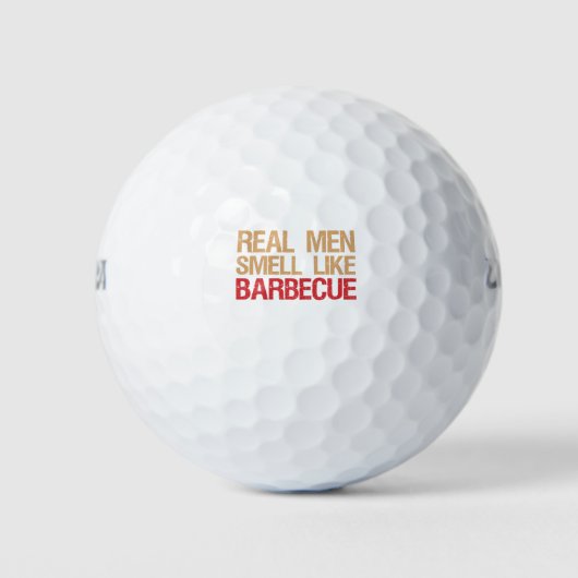 Balles De Golf Drôle Bbq Cadeau Vraiment Homme Sens comme Barbecu (Devant)