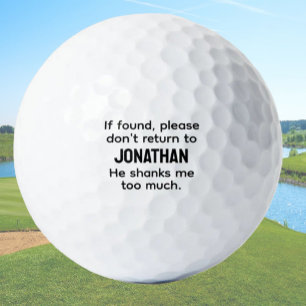 Balles De Golf Drôle cadeau Golfer pour lui Nom personnalisé