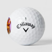 Balles De Golf Drôle Chien Custom Callaway Golf Balls | Corgi Que (Logo)