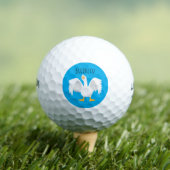 Balles De Golf Drôle curieuse dessin animé d'oie domestique (T-shirt Insitu)