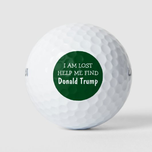Balles De Golf Drôle de Donald Trump Perdu (Devant)