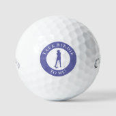 Balles De Golf Drôle de langage Birdie à moi Mesdames (Recto)