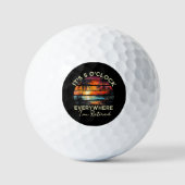 Balles De Golf Drôle de retraite c'est 5 heures partout (Recto)