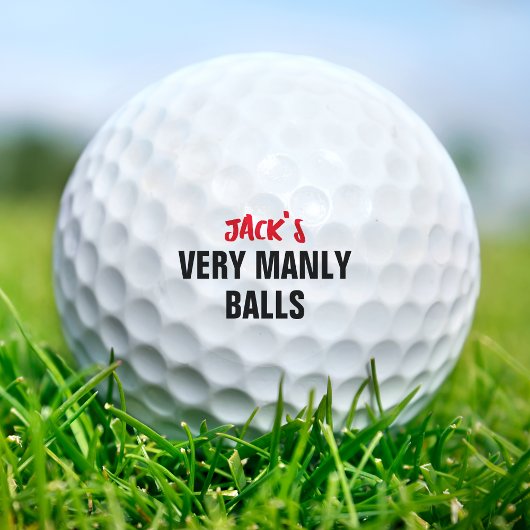 Balles De Golf Drôle Dirty Plaisanterie Très Manly Balls