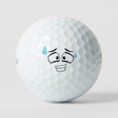 Balles De Golf Drôle Emoticon (Recto)