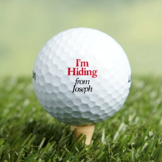 Balles De Golf Drôle Je Cache Personnalisé