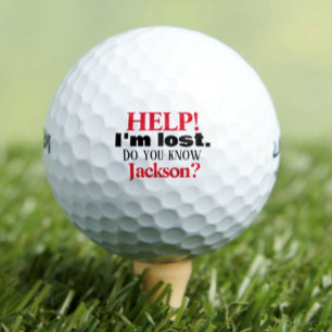 Balles De Golf Drôle Je suis perdu Boules de Golf Personnalisées
