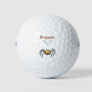 Balles De Golf Drôle mignon dessin animé d'araignée moelleuse