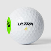 Balles De Golf Drôle Neon Je suis ici (Logo)
