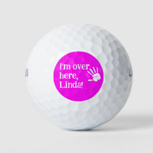 Balles De Golf Drôle Neon Je suis ici Golf Balls