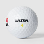 Balles De Golf Drôle Oh Non Plus ! (Logo)