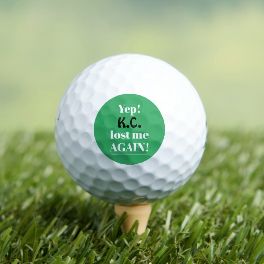Balles De Golf Drôle Perdu Encore Personnalisé (T-shirt Insitu)