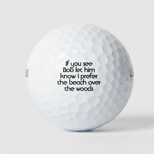 Balles De Golf Drôle Personnalisé (Devant)