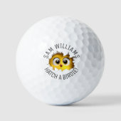 Balles De Golf Drôle Pun & Nom, Mignonne Chick, Pour Lui, Lui, Il (Recto)