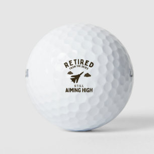 Balles De Golf Drôle Retraite de l'Armée de l'Air Pour La Retrait
