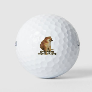 Balles De Golf Drôle Tamil Cheems Doge Meme Doge