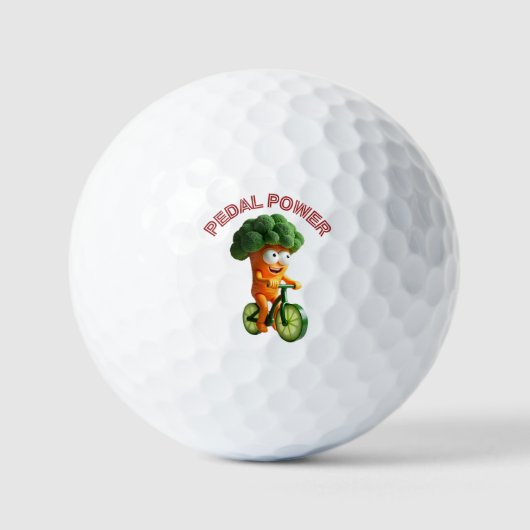 Balles De Golf Drôle Veggie Rider (Recto)