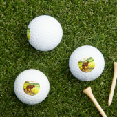 Balles de Golf Drôles de Gros Chat (Herbe in situ)