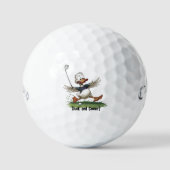 Balles De Golf Duck And Cover Golf Ball Dessin Panique (Recto)
