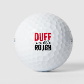 Balles De Golf Duff poétique drôle dans le Rough (Devant)