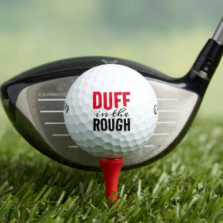 Balles De Golf Duff poétique drôle dans le Rough