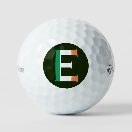 Balles De Golf E Monogramme superposé sur le drapeau irlandais tm (Recto)