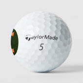 Balles De Golf E Monogramme superposé sur le drapeau irlandais tm (Logo)
