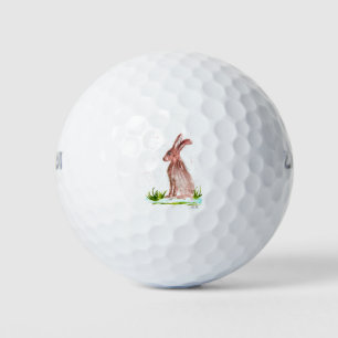 Balles De Golf Eau de lièvre animal bois lapin