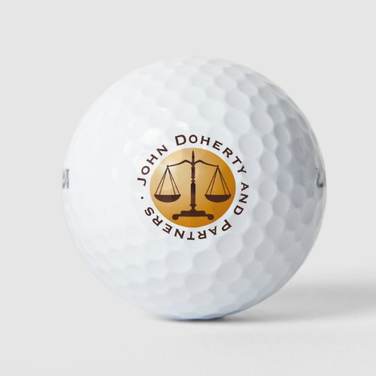 Balles De Golf Échelles de justice | Avocat professionnel (Devant)