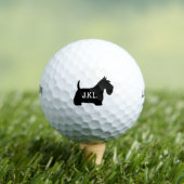 Balles De Golf Écosse Terrier Scottie Chien Initiales personnalis (T-shirt Insitu)