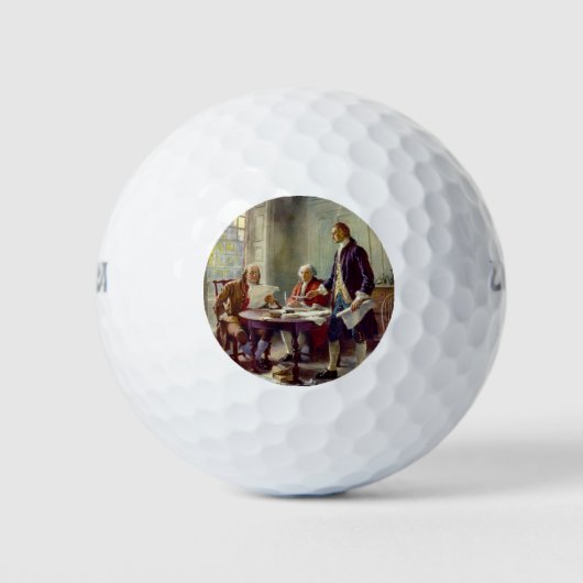 Balles De Golf Écrire la Déclaration d'indépendance (USA) (Devant)