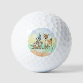 Balles De Golf Écureuil et Reh Golf (Recto)