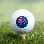 Balles De Golf Editable Kiwi New Zealander Golfing (T-shirt Insitu)