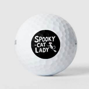 Balles De Golf Éffrayant Chat Maman Éffrayante Chat Dame Hallowee