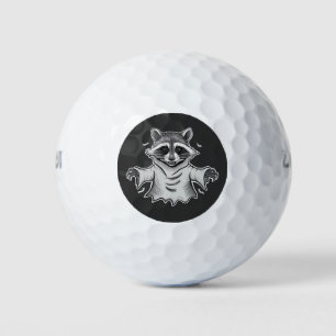Balles De Golf Éffrayant Halloween Raccoon Trump Panda Ghost