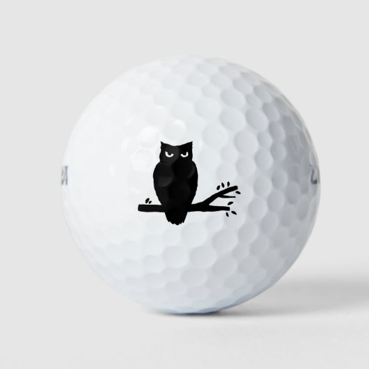 Balles De Golf Éffrayant Owl Silhouette (Devant)