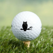 Balles De Golf Éffrayant Owl Silhouette (T-shirt Insitu)